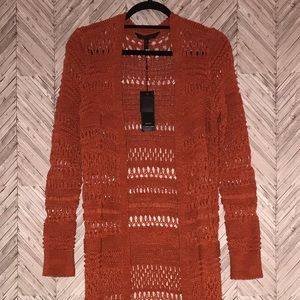 Bcbg Maxazria Open-Stitch Long Cardigan size XS